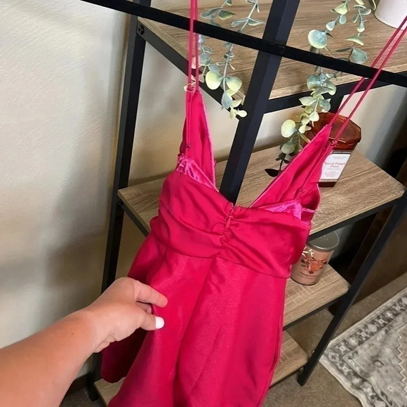 Free People NWT Skylie Saylor Barbiecore Romper - Picture 9 of 12